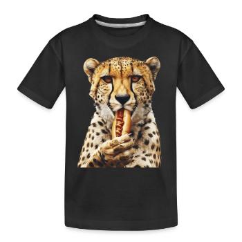 Guépard - T-shirt bio Premium Enfant - noir - Devant