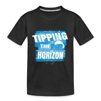 Tipping the Horizon – Paragliding Adventure - Kinder Premium Bio T-Shirt - Schwarz - Vorne