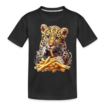 Léopard - T-shirt bio Premium Enfant - noir - Devant