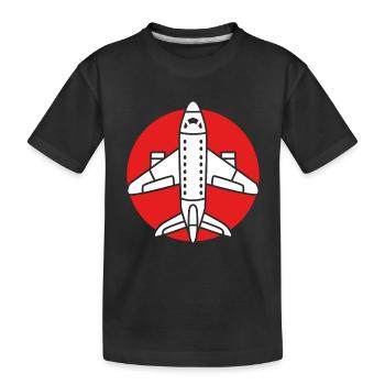 Pilote d’avion - T-shirt bio Premium Enfant - noir - Devant