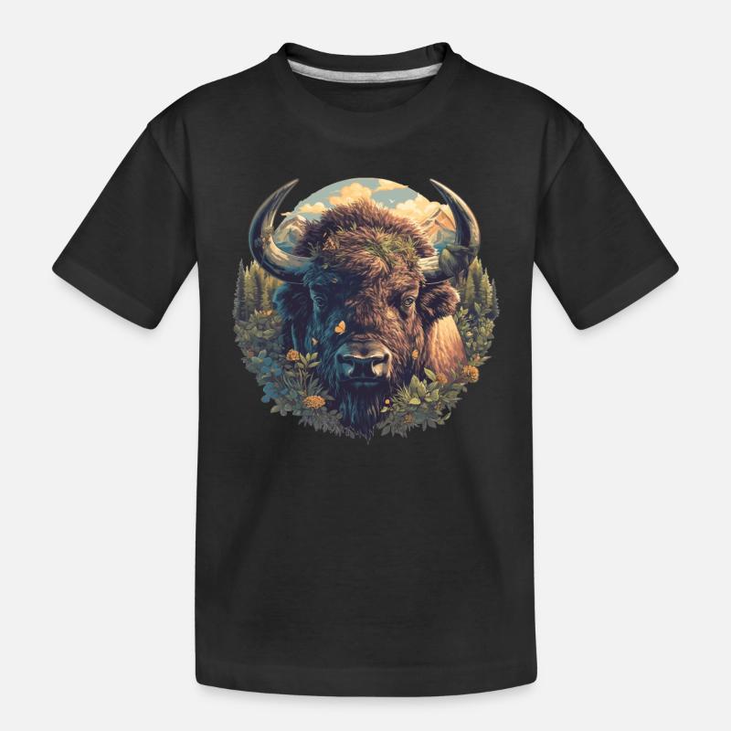 Bisons Bison - T-shirt bio Premium Enfant - noir