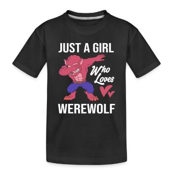 Loup-garou - T-shirt bio Premium Enfant - noir - Devant