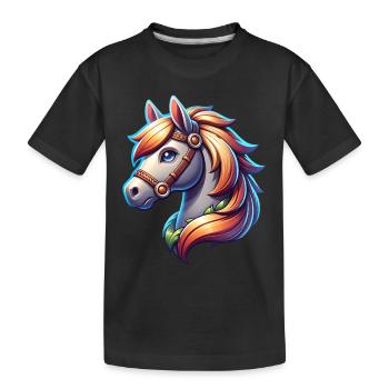 Cheval - T-shirt bio Premium Enfant - noir - Devant