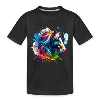 Cheval - T-shirt bio Premium Enfant - noir - Devant