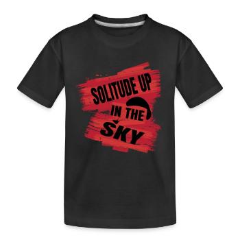 Solitude dans le ciel – Parapente Serenity - T-shirt bio Premium Enfant - noir - Devant