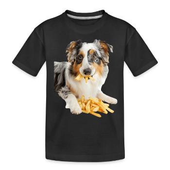 Australian Shepherd - Kids' Premium Organic T-Shirt - black - Front