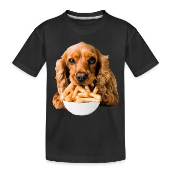 Cocker Spaniel - Kids' Premium Organic T-Shirt - black - Front