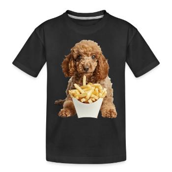 Caniche - T-shirt bio Premium Enfant - noir - Devant