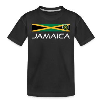 Jamaica Jamaika Rasta Raggea Rastafari Flagge - Kinder Premium Bio T-Shirt - Schwarz - Vorne