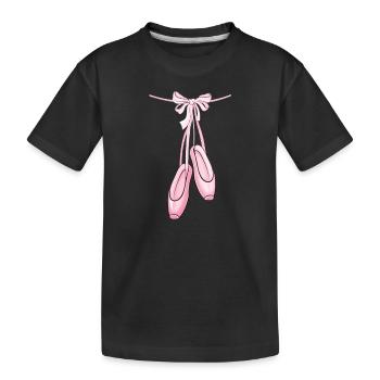 Elegantes rosa Ballett Elegant Pink Ballet - Kids' Premium Organic T-Shirt - black - Front