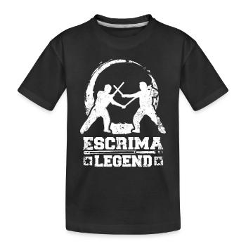 Légende de l’Escrima - T-shirt bio Premium Enfant - noir - Devant