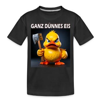 GLACE TRÈS MINCE - T-shirt bio Premium Enfant - noir - Devant