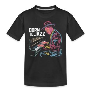 Born To Jazz : l’art magistral du piano - T-shirt bio Premium Enfant - noir - Devant