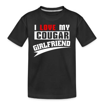 J’adore ma copine cougar - T-shirt bio Premium Enfant - noir - Devant
