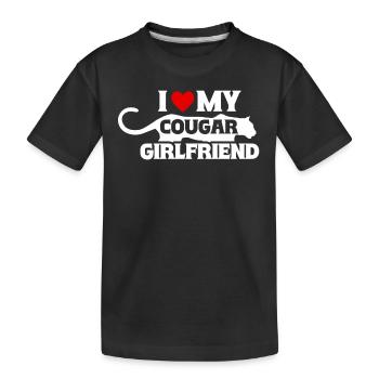 J’adore ma copine cougar - T-shirt bio Premium Enfant - noir - Devant
