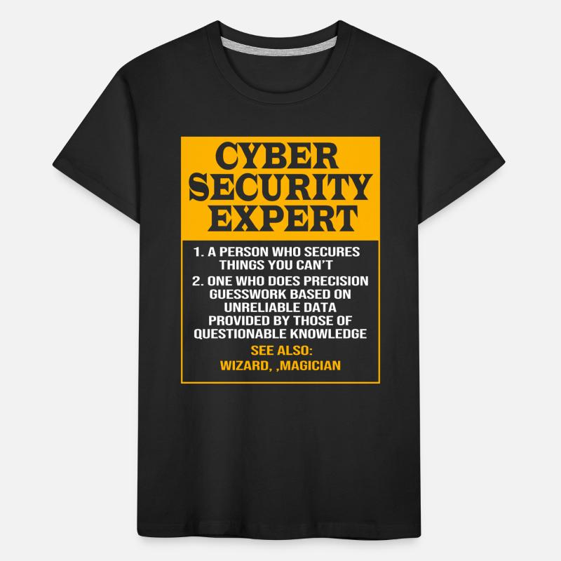 Cybersecurity Cyber Programmer Hacker Kids' Premium Organic T-Shirt