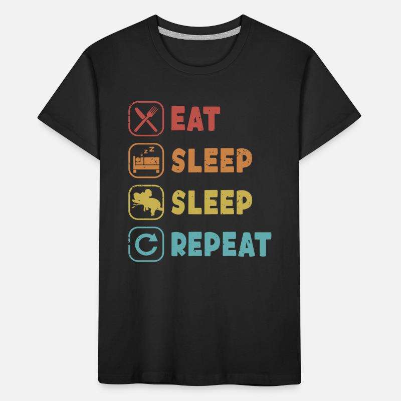 Manger Dormir Dormir Répéter Koalabear Eucalyptus Koala T-shirt bio Premium Enfant