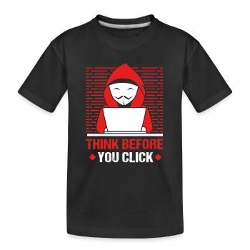 Cybersecurity Cyber Programmierer Hacker - Kinder Premium Bio T-Shirt - Schwarz - Vorne