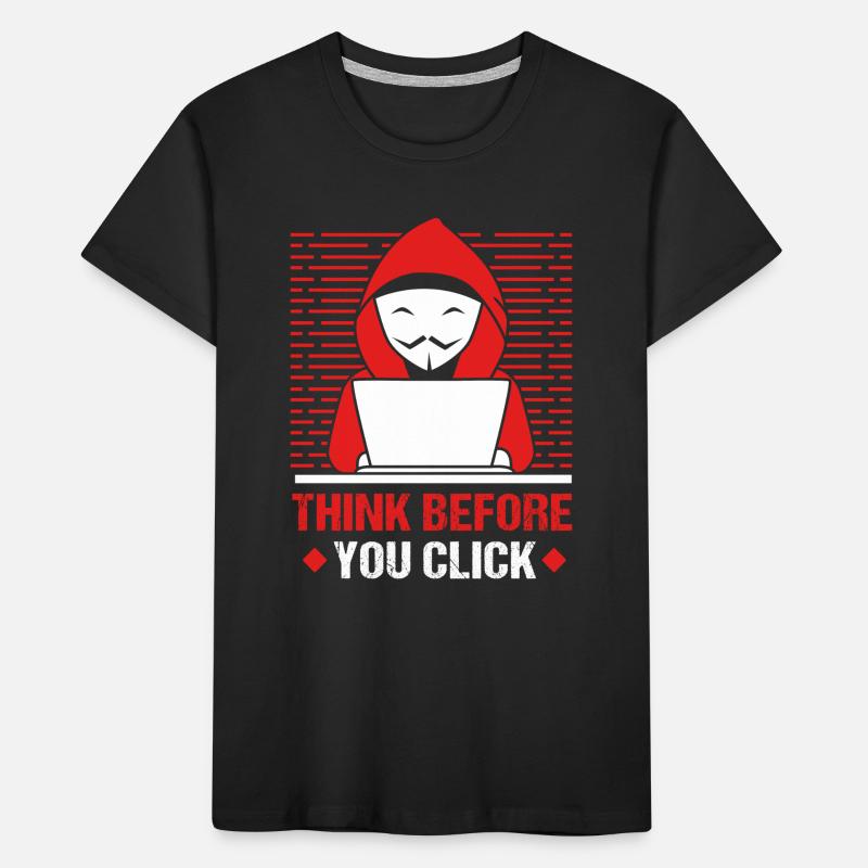 Cybersecurity Cyber Programmierer Hacker Kinder Premium Bio T-Shirt