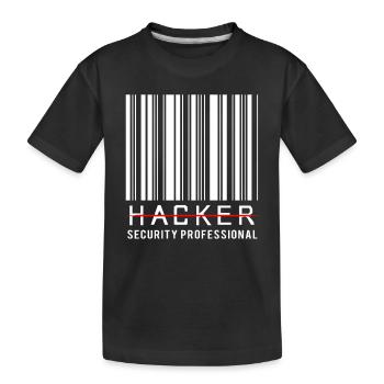 Cybersecurity Cyber Programmierer Hacker - Kinder Premium Bio T-Shirt - Schwarz - Vorne