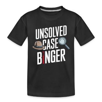 True crime fan for crime show lovers and - Kids' Premium Organic T-Shirt - black - Front
