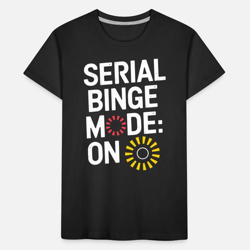 Binge Watching TV Marathon for Streaming Addicts Kids' Premium Organic T-Shirt