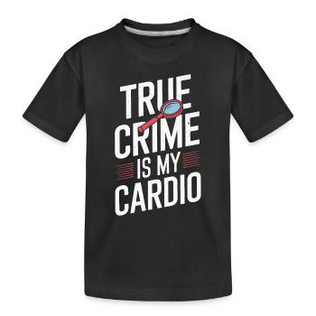 True crime fan for crime show lovers and - Kids' Premium Organic T-Shirt - black - Front