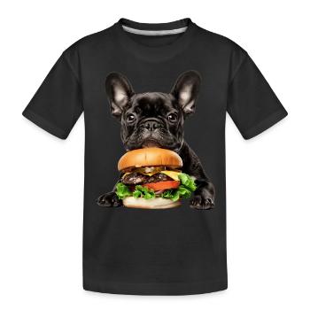 Bouledogue français - T-shirt bio Premium Enfant - noir - Devant