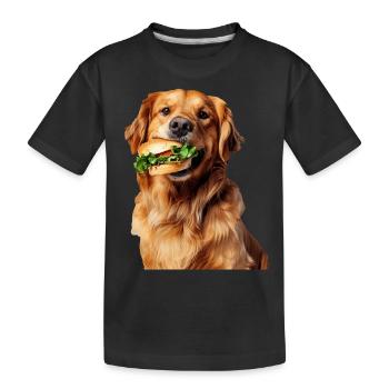 Golden retriever - T-shirt bio Premium Enfant - noir - Devant