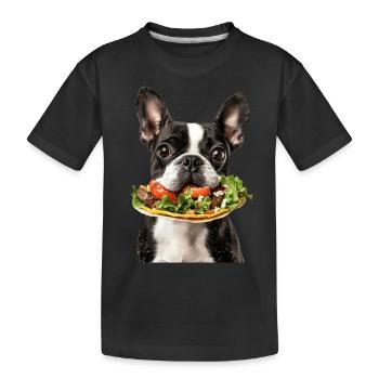 Boston Terrier - T-shirt bio Premium Enfant - noir - Devant