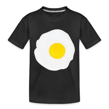 Spiegeleier Kostüm Karneval Faschingskostüm Eier - Kinder Premium Bio T-Shirt - Schwarz - Vorne