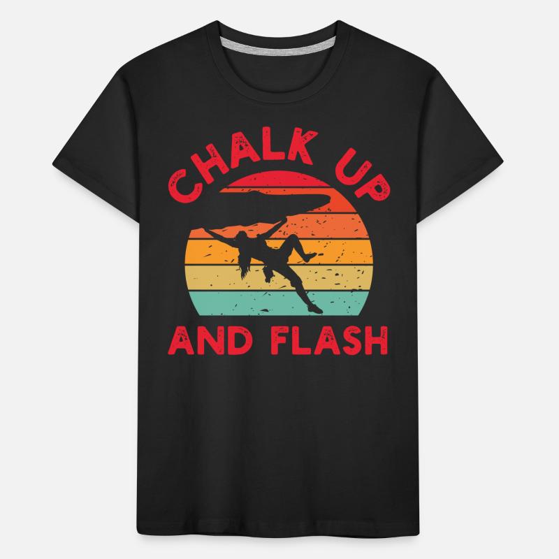 Chalk Up et Flash Boulderer Boulder T-shirt bio Premium Enfant
