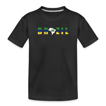 Brésil Brésil Maillot brésilien Rio de Janeiro - T-shirt bio Premium Enfant - noir - Devant