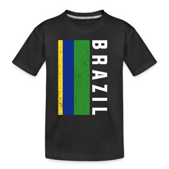 Brésil Brésil Maillot brésilien Rio de Janeiro - T-shirt bio Premium Enfant - noir - Devant