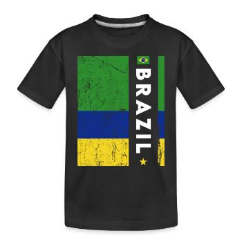 Brésil Brésil Maillot brésilien Rio de Janeiro - T-shirt bio Premium Enfant - noir - Devant