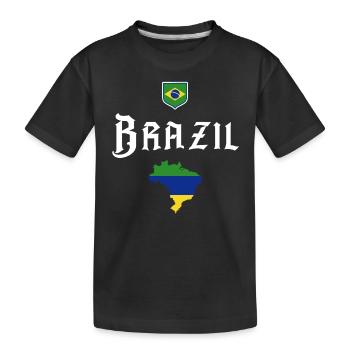 Brésil Brésil Maillot brésilien Rio de Janeiro - T-shirt bio Premium Enfant - noir - Devant