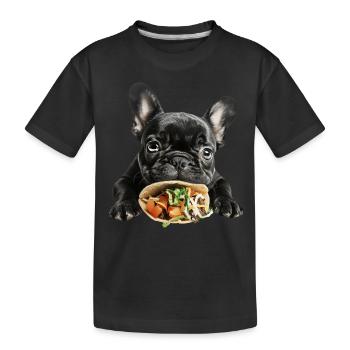 Bouledogue français - T-shirt bio Premium Enfant - noir - Devant