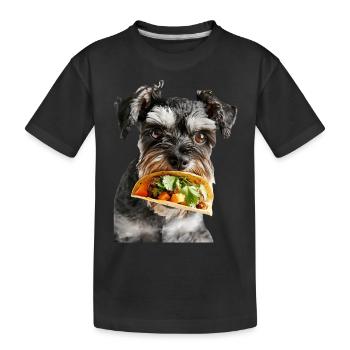 Schnauzer nain - T-shirt bio Premium Enfant - noir - Devant