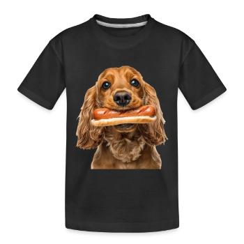Cocker Spaniel - Kids' Premium Organic T-Shirt - black - Front