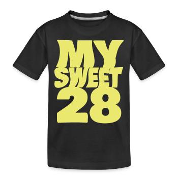 28 - Kids' Premium Organic T-Shirt - black - Front