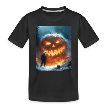 Halloween Geschenk Frauen Kürbis Männer Kinder - Kinder Premium Bio T-Shirt - Schwarz - Vorne