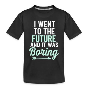 Passionné de science-fiction et de voyage dans le temps - T-shirt bio Premium Enfant - noir - Devant