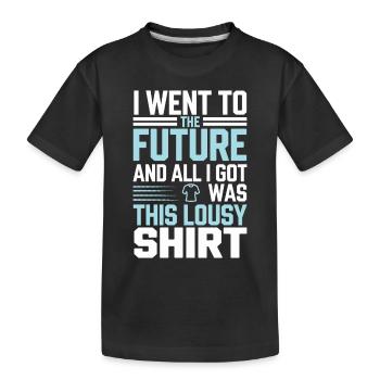 Passionné de science-fiction et de voyage dans le temps - T-shirt bio Premium Enfant - noir - Devant