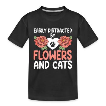 Florist Floral Flower Floristry - Kids' Premium Organic T-Shirt - black - Front