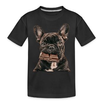 Bouledogue français - T-shirt bio Premium Enfant - noir - Devant