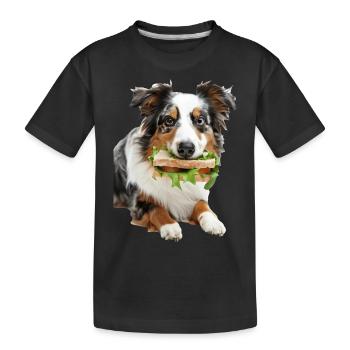 Berger australien - T-shirt bio Premium Enfant - noir - Devant