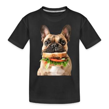 Bouledogue français - T-shirt bio Premium Enfant - noir - Devant