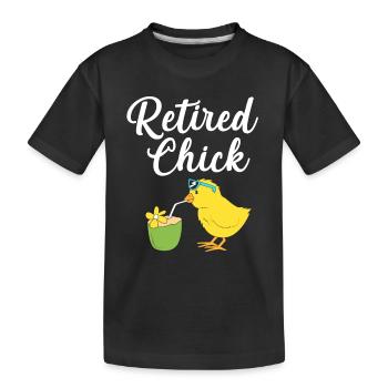 Ruhestand Rentnerin Rente Rentner - Kinder Premium Bio T-Shirt - Schwarz - Vorne