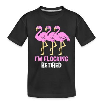 Ruhestand Rentnerin Rente Rentner - Kinder Premium Bio T-Shirt - Schwarz - Vorne
