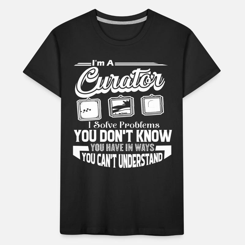 Curator Curator Solves Problems Kids' Premium Organic T-Shirt